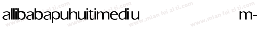 allibabapuhuiti medium字体转换